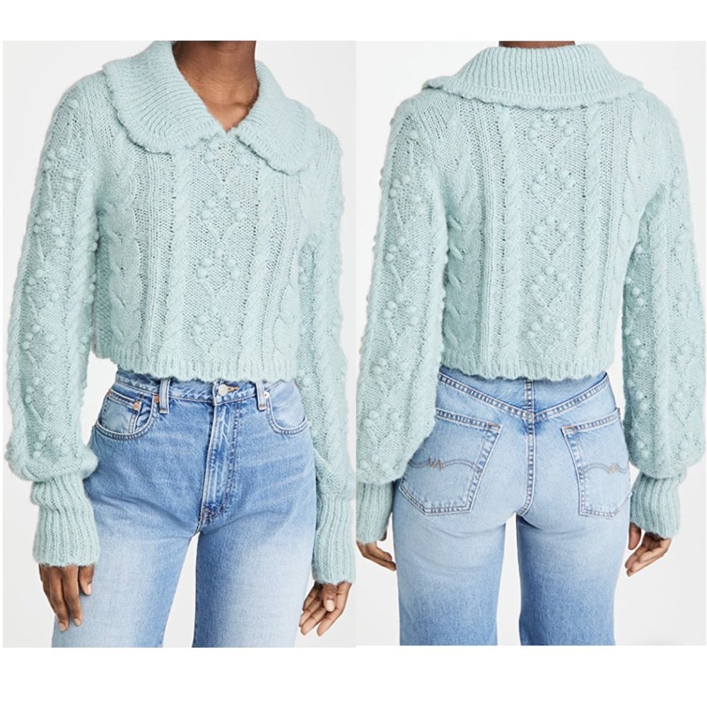 LoveShackFancy Berget Sweater Size XS NWT
